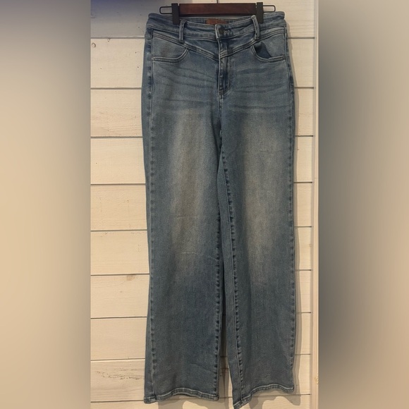 Judy Blue High Waist Vintage Wash Retro Wide - Picture 12 of 15